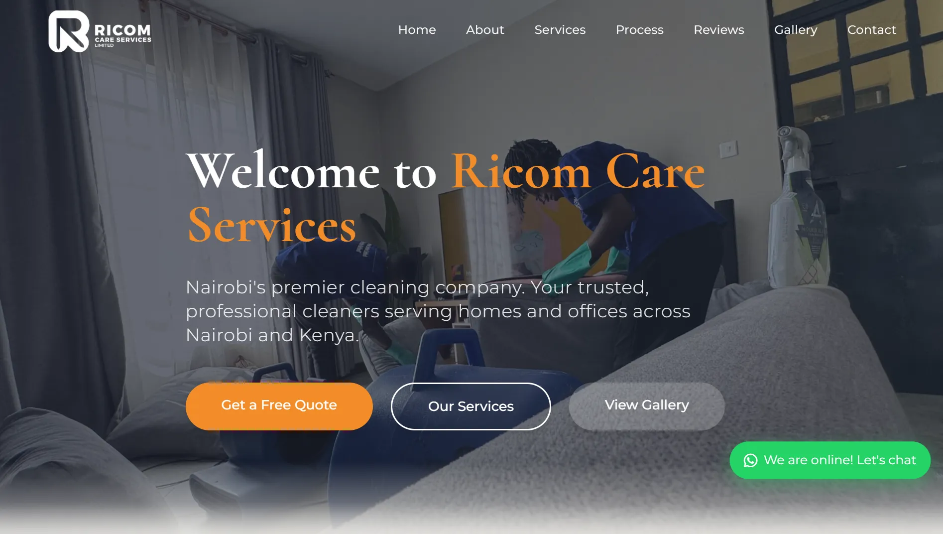 Ricom Care Services Website
